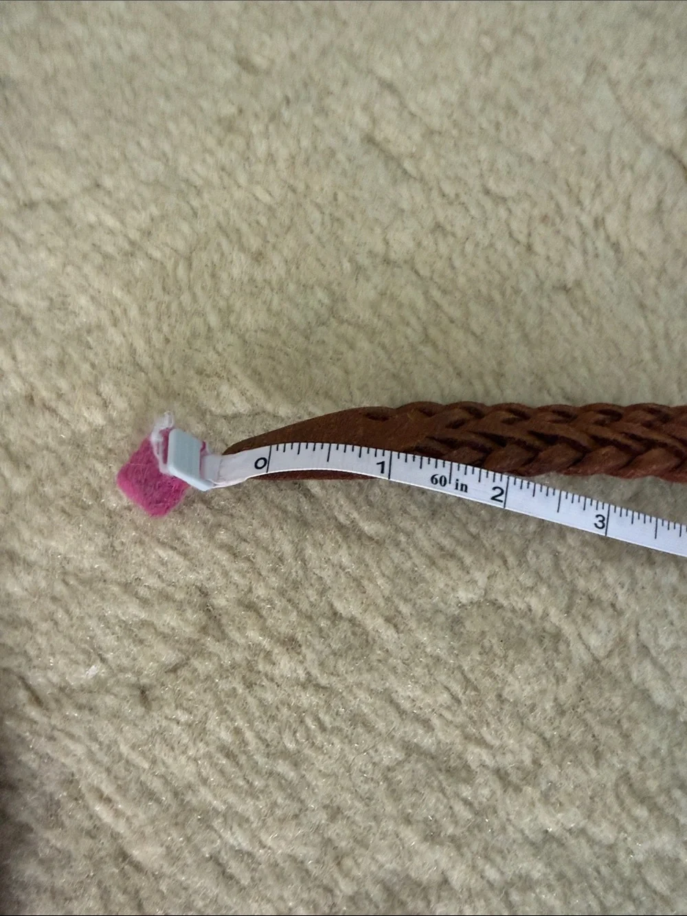 Esprit Braided Leather Belt in Brown
